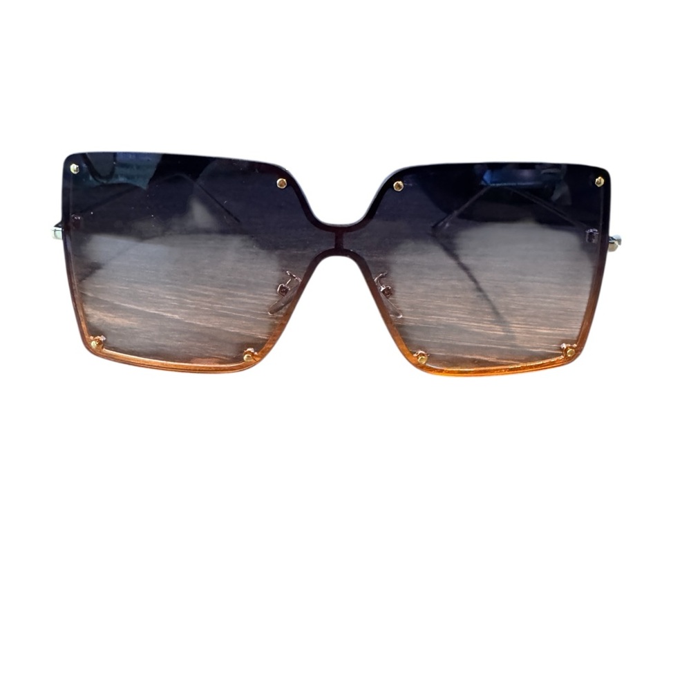 Gradient Blue and Orange Sunglasses